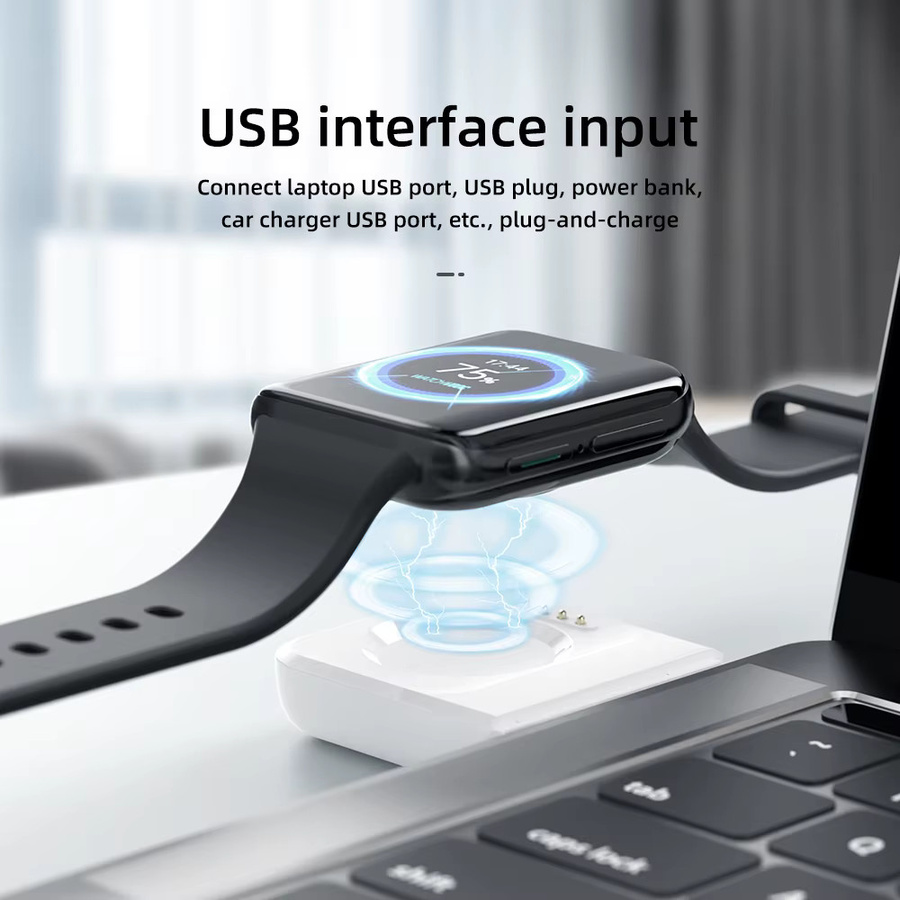 SIKAI Magnetisches Mini-Wireless-Schnellladegerät Tragbare Powerbank für OPPO Watch X3 X2 X 4 Pro 3 Pro in Weiß - Bild 3