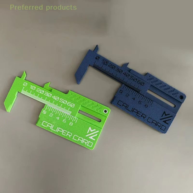Mini Messschieber Karte als Schlüsselbund mit 3D-Druck-Messwerkzeug in Schwarz oder Mehrfarbig - Bild 2