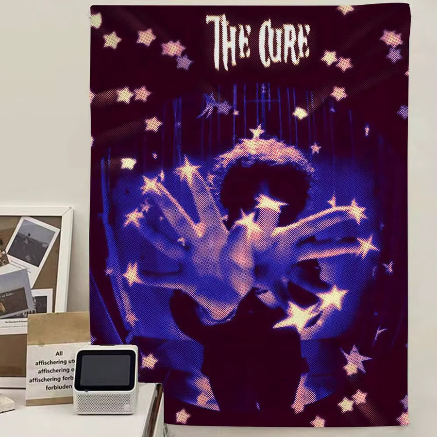 Potdemiel Wandteppich The Cure Cartoon Kunst Wandbehang für deine Raumdekoration B/H: 50 x 50 cm - Bild 4
