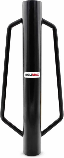 Hollmax Pfahlramme aus Stahl für Zaunpfähle und Pfosten in Schwarz, Durchmesser: 7,7 cm - Bild 1