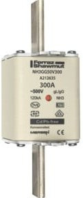 Mersen NH-Sicherungseinsatz SF Größe 3 gG 300A 500V Farbe Silber KM NH3GG50V300 - Bild 1