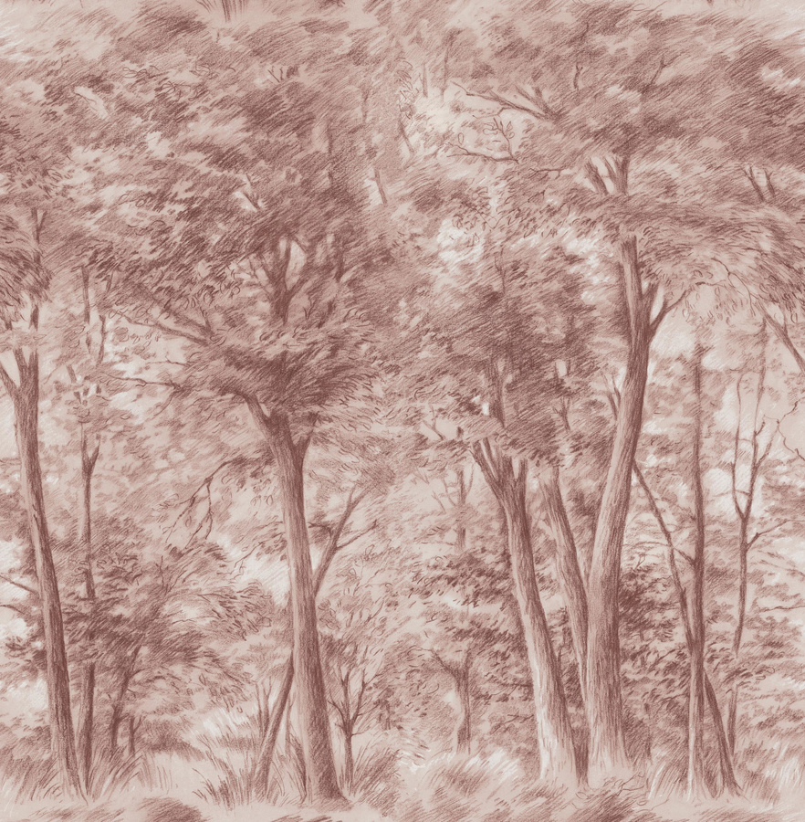 Boråstapeter Studio Wandbild Sketch of Trees 9634W - Bild 2