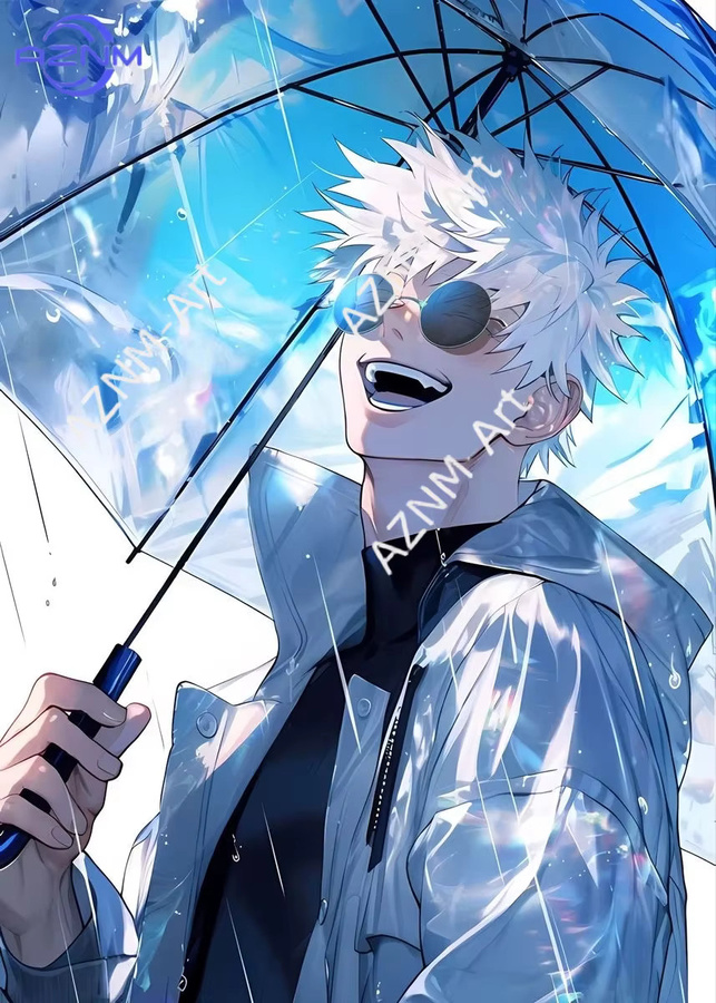KAYOU Wandbild Jujutsu Kaisen Gojo Satoru Leinwandgemälde Mehrfarbig - Bild 3