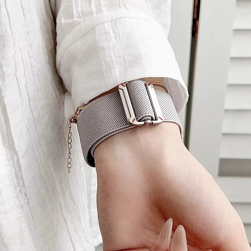 CAOWTAN Uhrenarmband Nylon, Schwarz, Unisex - Bild 3
