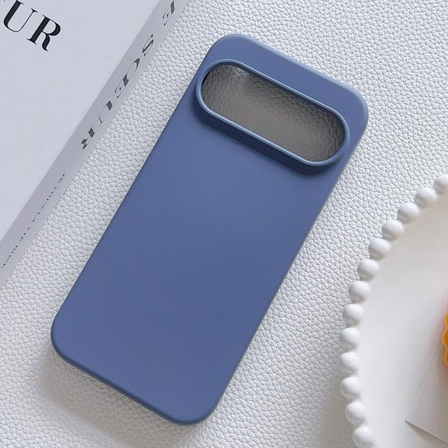Stoßfeste Flüssigsilikon-Handyhülle für Google Pixel 10 9 8 Pro XL 7 6 5a 5G in Blau - Bild 1