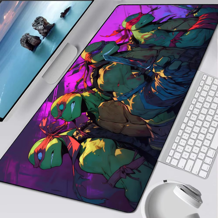Potdemiel Gaming Mauspad Mutants Ninjas Turtles XXL Gummimatte in Schwarz und Multicolour - Bild 4