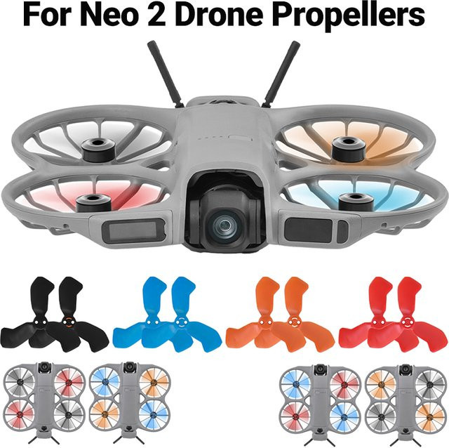 DJI NEO 2-Blatt-Lüfter Ersatzpropeller Set mit Schraubendreher, 2 Paar Drohnenzubehör - Bild 1