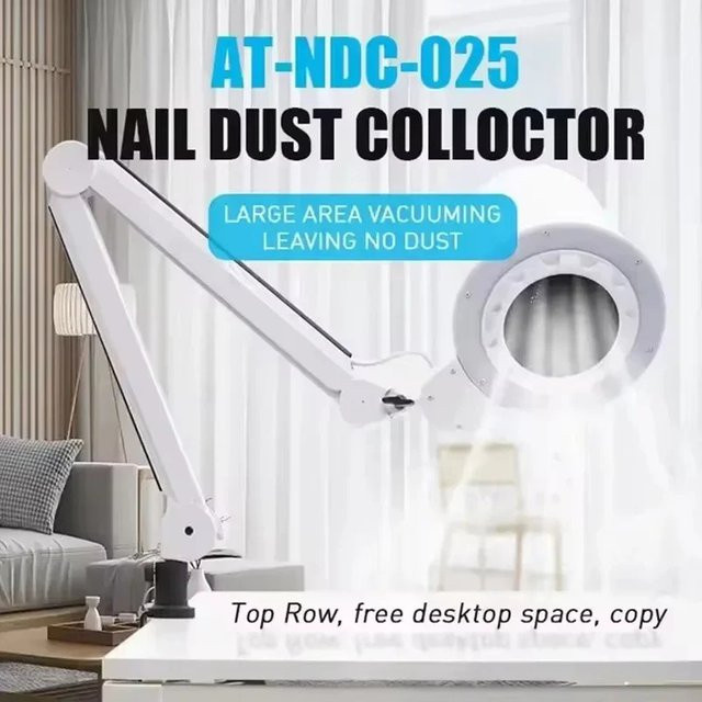 FULANG Nagelstaubsauger mit LED-Lampe, Weiß, Unisex - Bild 1