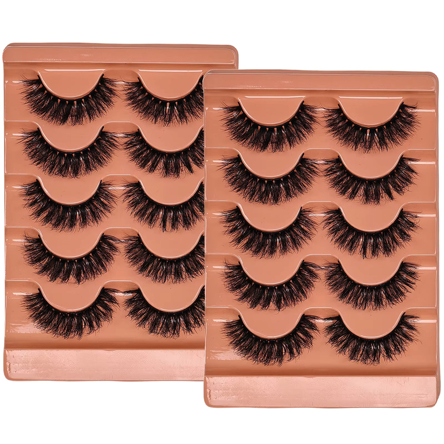BLL.cf Künstliche Wimpern, 10 Paar, 3D, natürlich, Unisex - Bild 6