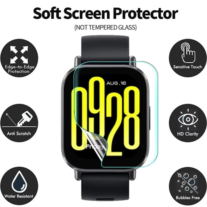 Xiaomi Hydrogel Films für Redmi Uhr 5 Aktive und 5 Lite, transparent - Bild 3