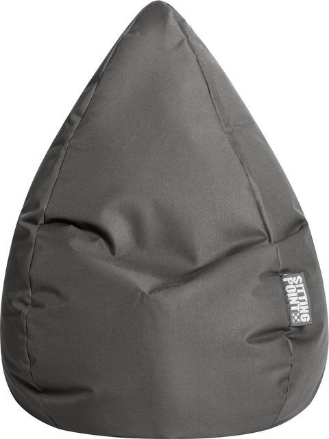 Sitting Point Sitzsack Brava 120 in Anthrazit mit abnehmbarem Bezug und Füllöffnung - Bild 1