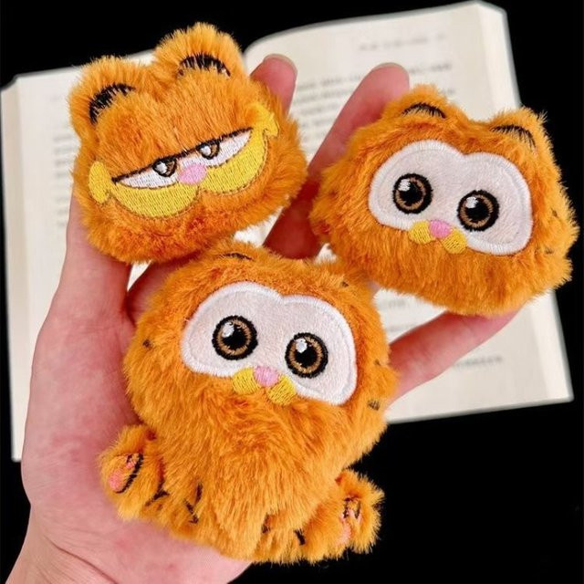 Garfield Plüschbrosche, Anstecknadel, Bunt, Damen - Bild 1