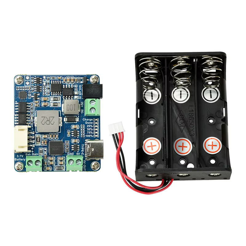 Typ-C Solar Power Manager Modul zum Laden von Li-Batterien mit 5V 3A Ausgang für 6-24V Solarpanels - Bild 2