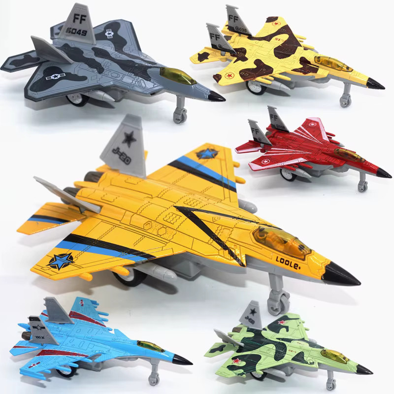 Kampfjet Modell, Diecast Flugzeug Modell, Metall, Grau, Bunt / Mehrfarbig - Bild 3