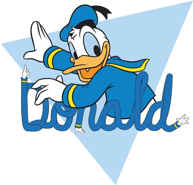 Komar Wandbild Donald Triangle Paper Poster Multicolor B: 50 cm, H: 70 cm - Bild 1
