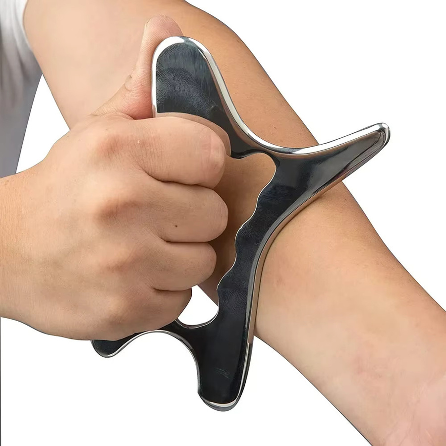 DUTRIEUX Gua Sha Massage Werkzeug aus Edelstahl, Unisex - Bild 2