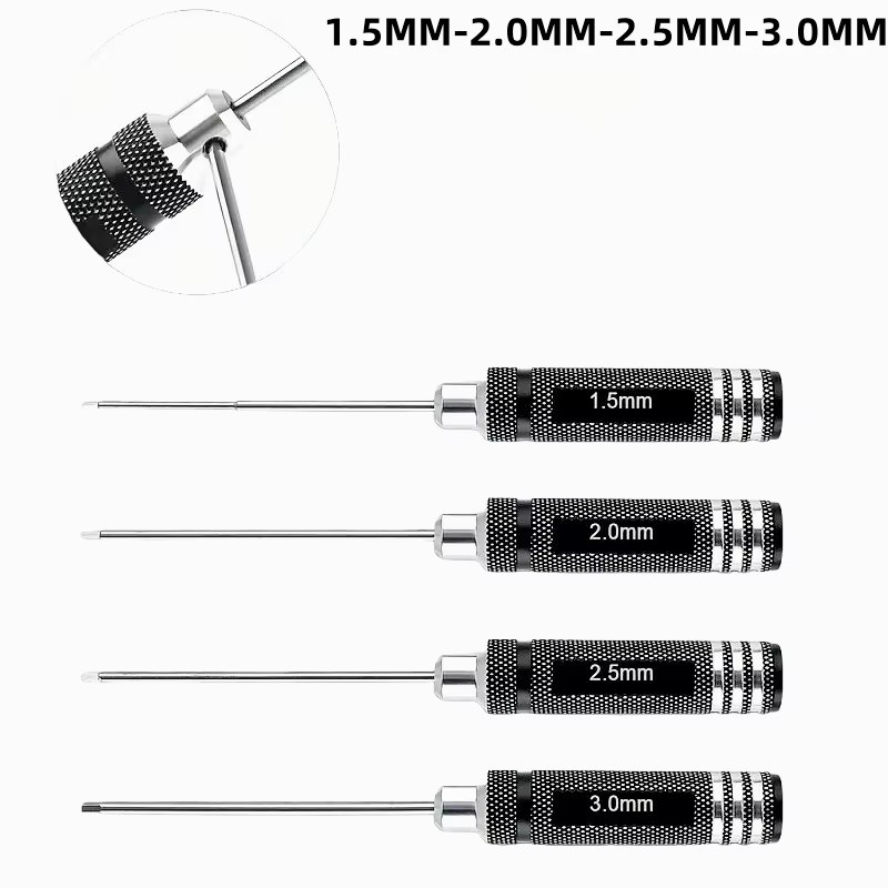 ZHOUCHEN Schraubendreher-Set mit Innensechskant aus Hochgeschwindigkeitsstahl, 1,5 mm bis 3,0 mm - Bild 3