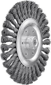 Lessmann Rundbürste für Winkelschleifer mit Stahldraht 0,50 mm, Farbe Silber, Durchmesser: 178 mm, Gewinde: M14 - Bild 1