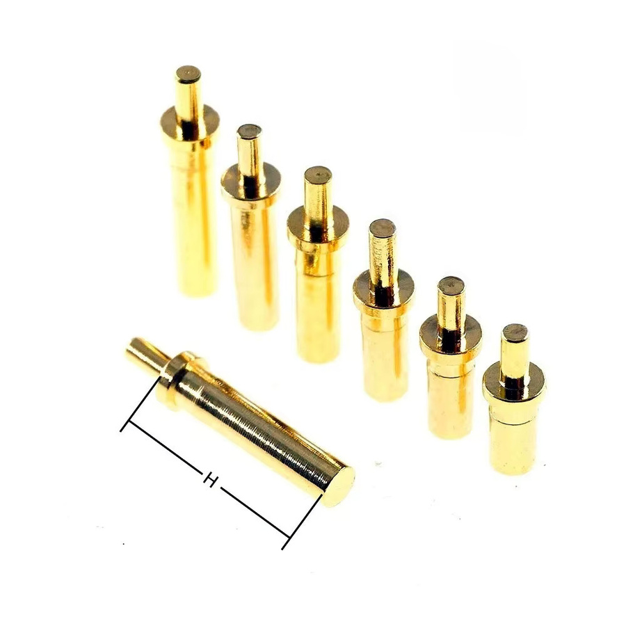 RTLECS Pogo Pin Buchse PCB Zielkontakt mit Durchgangsloch und flacher Oberfläche, Gold, 100 Stück - Bild 1