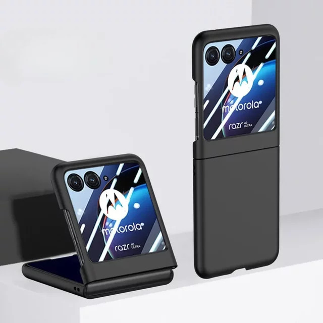 Motorola Razr 50 Ultra und Razr 40 Ultra Schutzhülle mit gehärtetem Glas und Hartplastik in Gelb - Bild 1