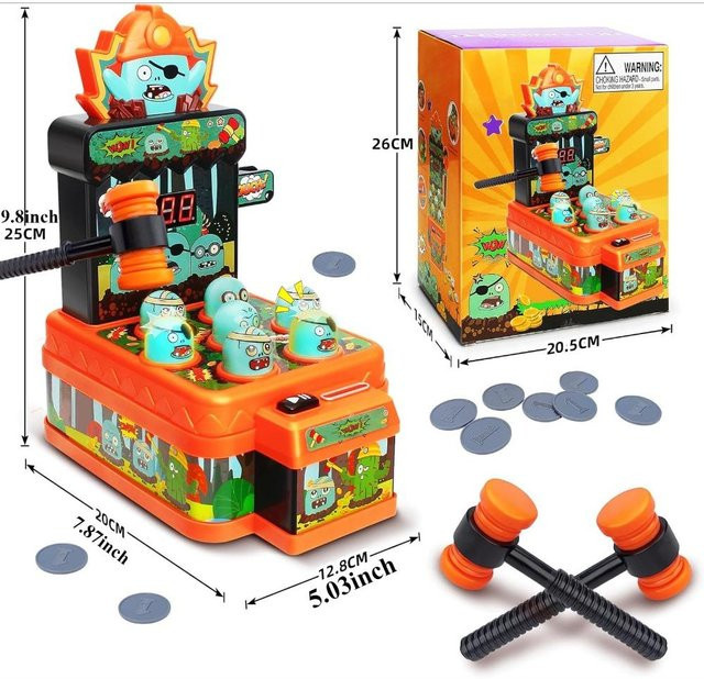 Fashnics Whack Game Mole Mini Elektronisches Zombie Spielzeug 0-3 Jahre - Bild 1
