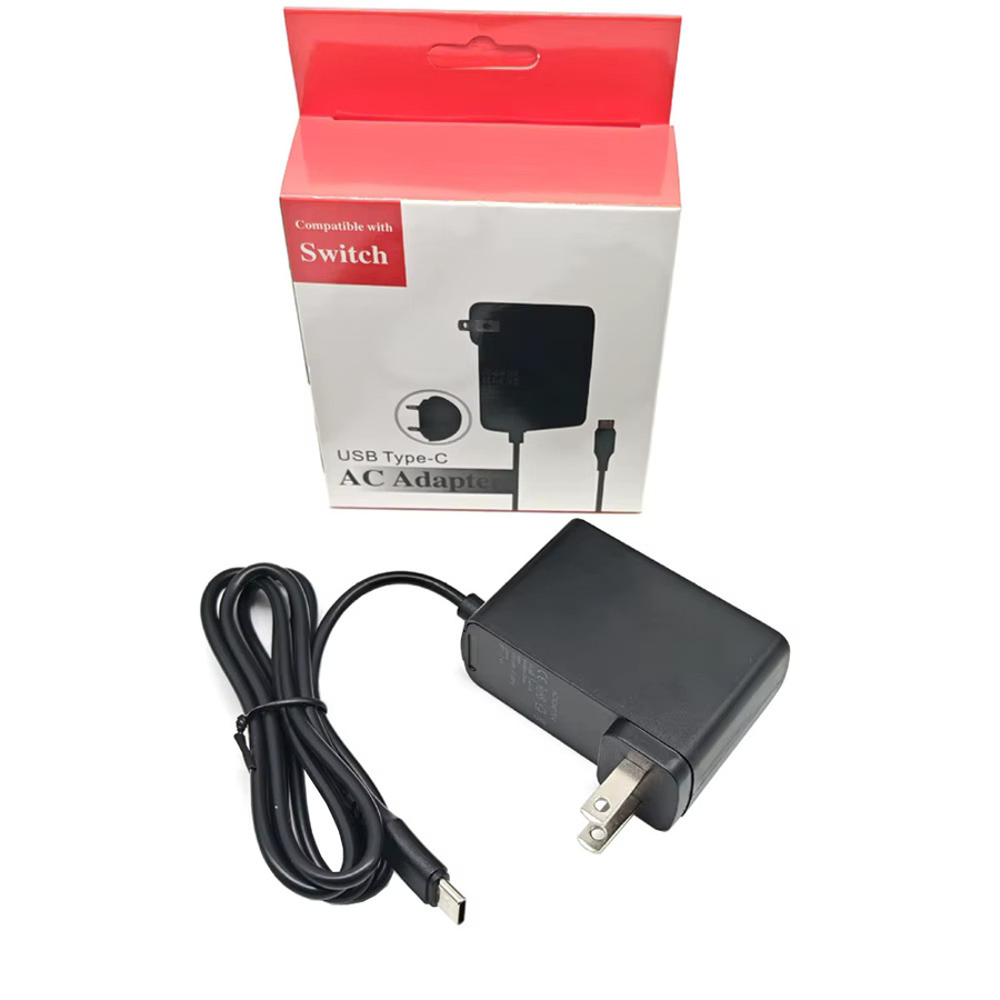 WAPUNO USB-C Ladegerät für Nintendo Switch, Netzteil 5V 2.4A, Farbe: Schwarz - Bild 3