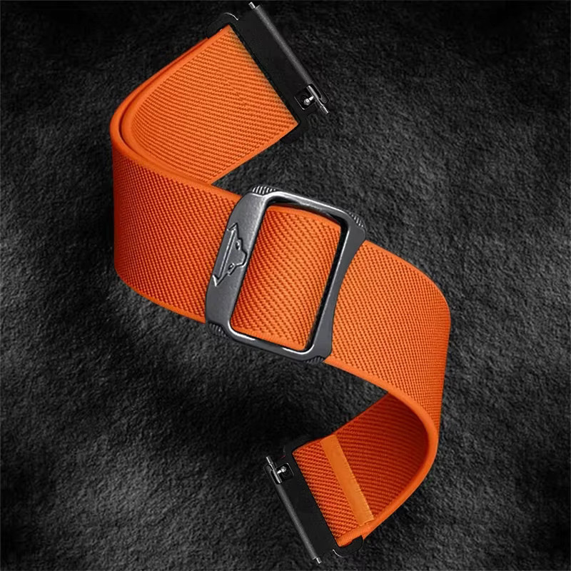 Nylonarmband, Schwarz, Unisex, 22 mm, 20 mm - Bild 2