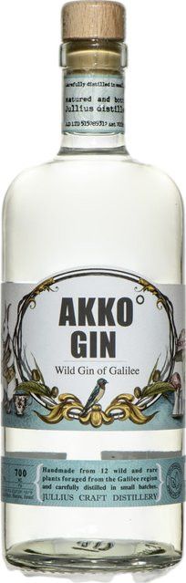 Jullius Akko Gin, Israel, 40% Vol., 0,7 l - Bild 1