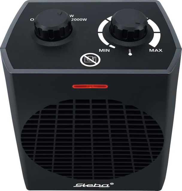 Steba FH 504 Heizlüfter Schwarz mit 2000 W Leistung und Thermostat - Bild 1