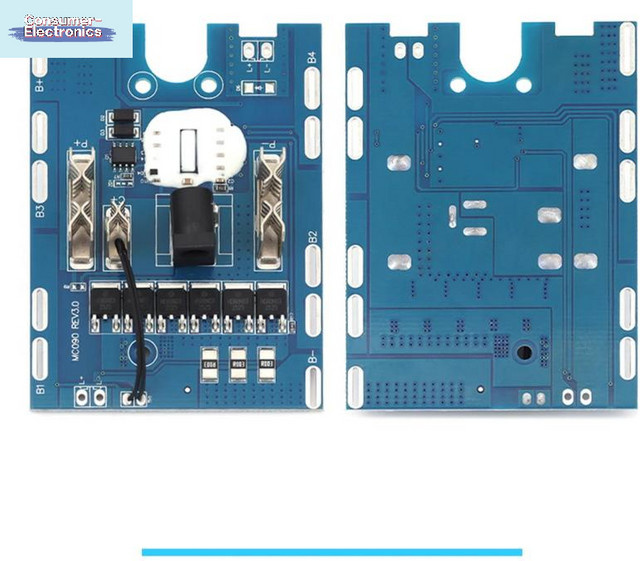 JETTING Batterieschutzplatine für 5S 21V 6MOS 30A Akkus in Blau - Bild 1