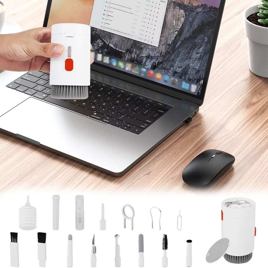 Willstar 20-in-1 Reiniger Kit für Tastatur, Bildschirm und Kopfhörer in Weiß - Bild 2