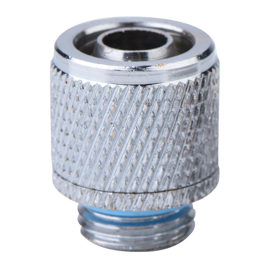 Igeteck G14 2 Punkte Weichen Schlauch Kompressionsfitting für Computer Wasserkühlung Systeme, Silber, 2 Stück - Bild 2