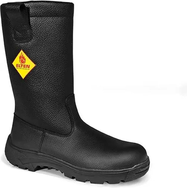 Elten Feuerwehrschlupfstiefel Master F2A aus Rindleder in Schwarz, Größe 38 - Bild 1