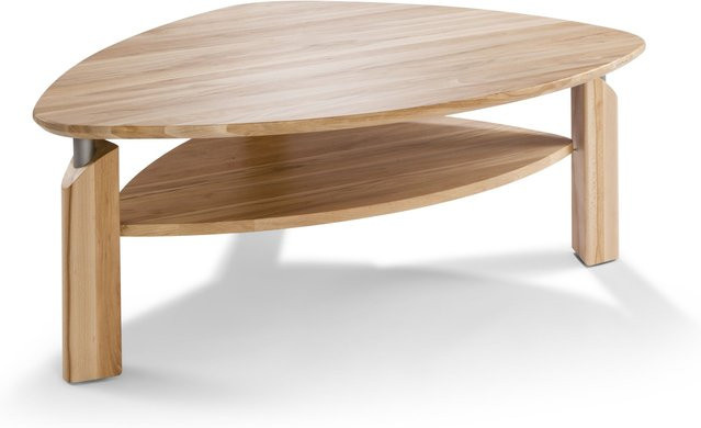 Couchtisch HASSE aus Asteiche Massiv in Braun, Höhe: 45 cm, Breite: 121 cm, Tiefe: 81 cm - Bild 1