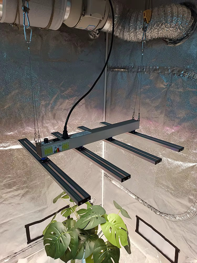 SOLIDEE 240W Vollspektrum-LED-Pflanzenlampe in Silber für professionellen Gartenbau - Bild 3