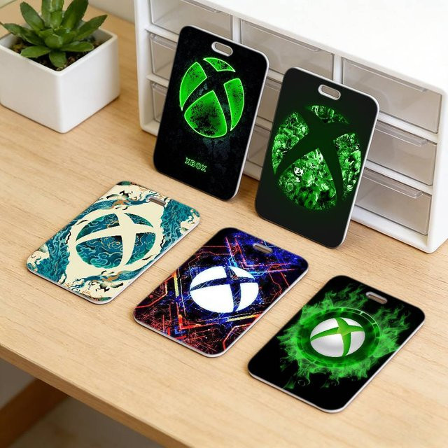 X-Xbox Game Nackenband mit transparentem Ausweishalter und robuster Kartenhülle aus Kunststoff für Mitarbeiter und Professionals - Bild 1