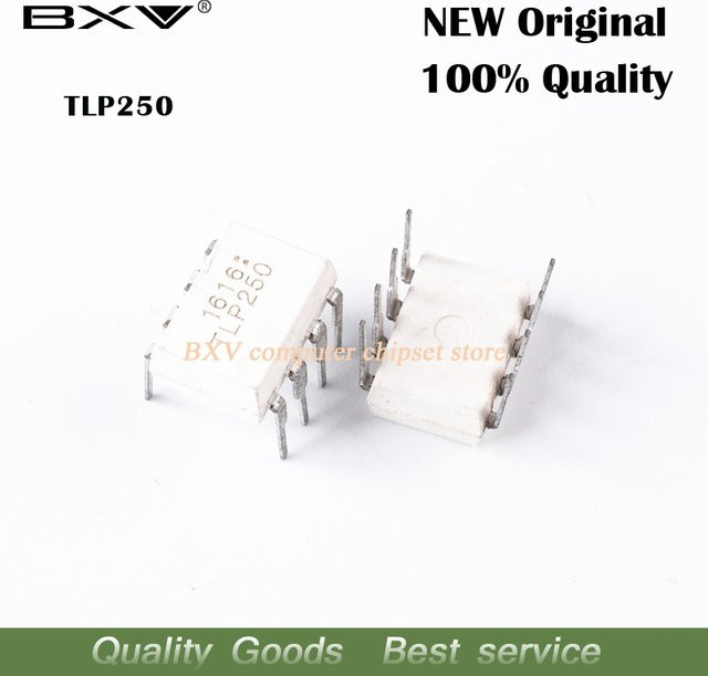 10 Stück TLP250 DIP8 Optokoppler in Weiß - Bild 1