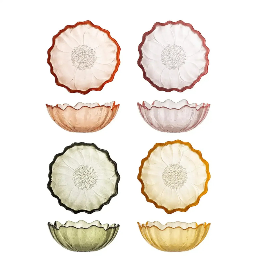 Bloomingville Glasschale Kana mehrfarbig 4-teilig Durchmesser: 12 cm - Bild 1