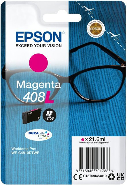 Epson DURABrite Ultra Magenta Druckerpatrone 408L für WorkForce Pro WF-C4810DTWF - Bild 1