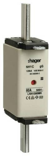 Hager LNH1080MK NH-Sicherung 80A, 3 Stück, Weiß - Bild 1