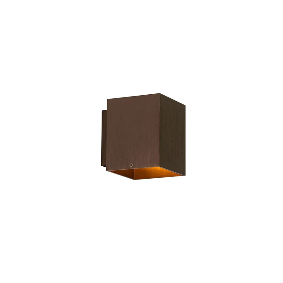 QAZQA Moderne Quadratische Wandleuchte aus Aluminium in Bronzebraun, dimmbar mit G9 Sockel - Bild 2