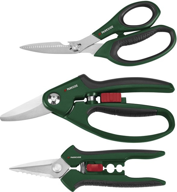 PARKSIDE Scheren-Set, 3-teilig, Mehrzweckschere - Bild 1