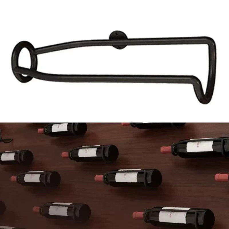 JETTING Wand-Weinregal aus Metall in Schwarz zur Lagerung von Wein, Bier und Champagner - Bild 5