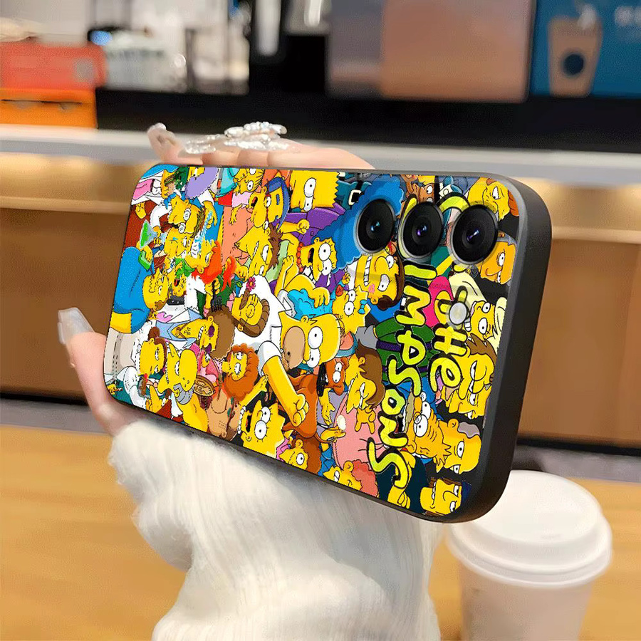 Die Simpsons Cartoon Weiche Handyhülle für Samsung Galaxy S26 S25 S24 S23 S20 S10 S9 Note 20 Ultra Plus in Multicolour - Bild 2