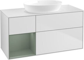 V&B Waschtischunterschrank Finion in Weiß lackiert, Breite: 120 cm, Tiefe: 50,1 cm, Höhe: 50,1 cm - Bild 1