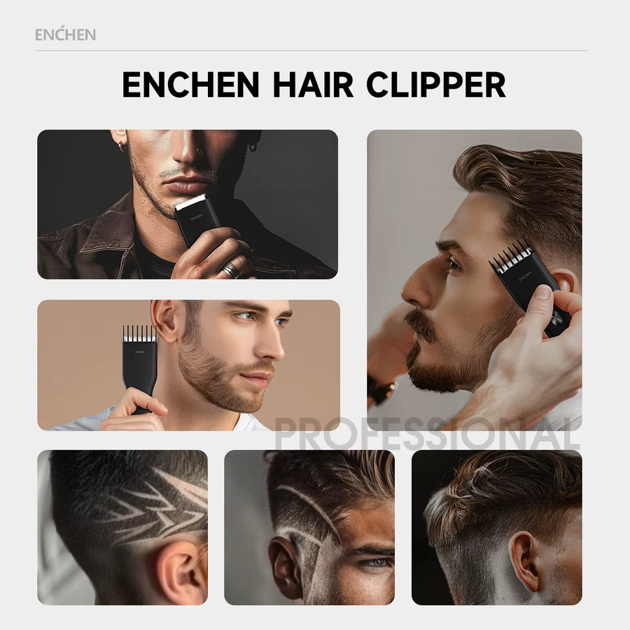 Enchen Boost Haarschneidemaschine, weiß, Herren - Bild 5