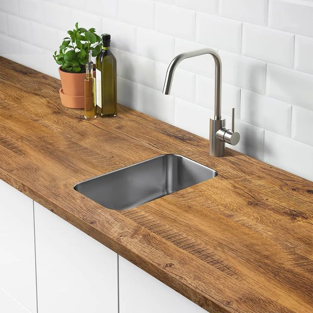 Selbstklebende Vinyl-Tapete in Holzoptik als dekorative Wandfolie, Farbe: Braun, Design: Rustikal - Bild 1