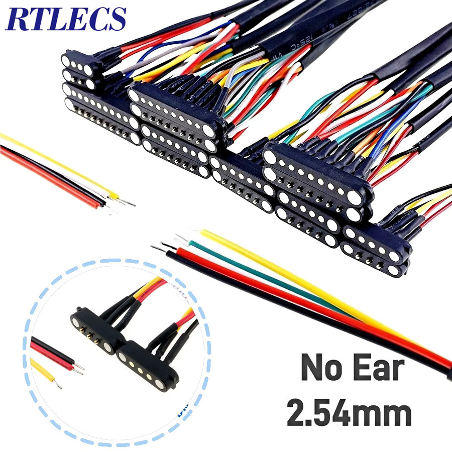 RTLECS Magnetischer Pogo-Pin-Steckverbinder 2A DC, 2-9-polig, Stecker und Buchse, Farbe: Schwarz, Abstand: 2,5 mm / 2,80 mm - Bild 4