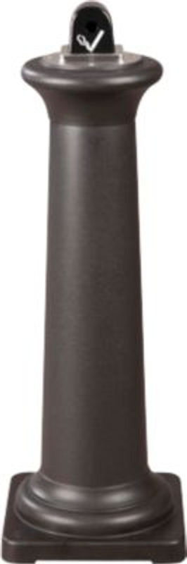 Rubbermaid GroundsKeeper Tuscan Standascher für den Außenbereich, Schwarz, Volumen 4,4 l, Durchmesser: 33 cm, Höhe: 97,4 cm - Bild 2