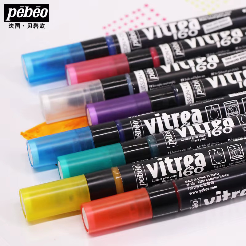 Pebeo Porcelaine China Paint Marker mit feiner Spitze in Multicolour für DIY-Kunstprojekte, hitzebeständig sowie mikrowellen- und spülmaschinenfest - Bild 3